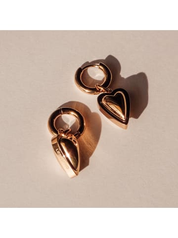 LIEBESKIND BERLIN Ohrring Metal Heart in roségold