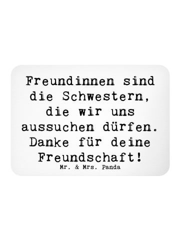 Mr. & Mrs. Panda Pinnwand Magnet Spruch Freundinnen Schwestern m... in Weiß
