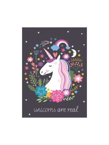 Einhorn Polardecke Kuscheldecke Kinder