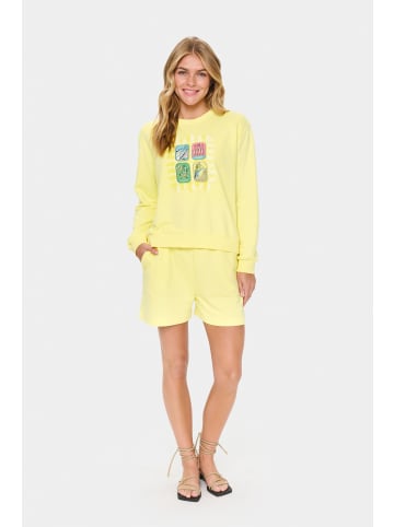 SAINT TROPEZ Trackjacket-sweat LolenaSZ Lockere Passform in Elfin Yellow
