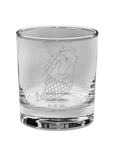 Mr. & Mrs. Panda Whiskey Glas Wassermann Astrologie ohne Spruch in Transparent
