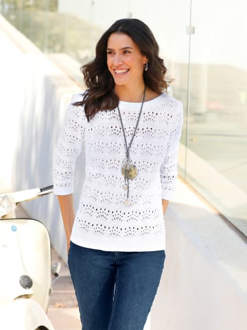 WITT WEIDEN Ajourpullover in weiß