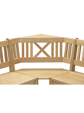 58 aufm Kessel ECKBANK Deborah 204 x 204 x 87 Massivholz Buche lackiert