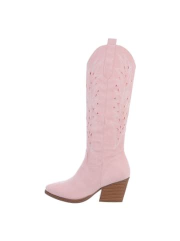 Ital-Design Stiefel in Rosa