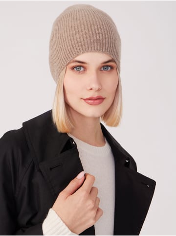 Style Republic Kaschmir Beanie fein gerippt in nougat