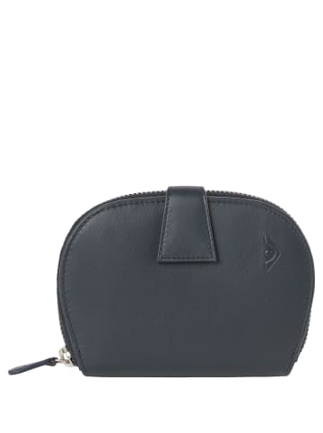 VLD VOi Leather Design Soft Penny Geldbörse Leder 13 cm in blau