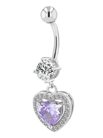 Adeliás Damen Anhänger – Herzanhänger aus Edelstahl in silber