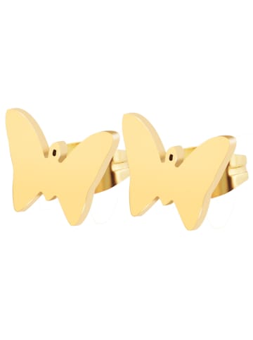 Adeliás Damen Ohrringe – Ohrstecker aus Edelstahl in gold