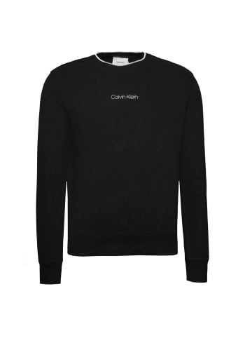 Calvin Klein Sweatshirt Center Logo in schwarz