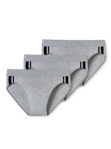 Schiesser Slips 3er Pack in Grau melange