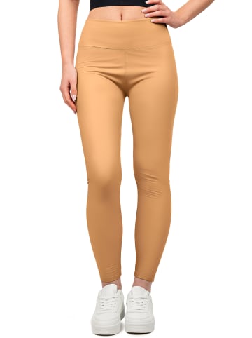 Reichstadt Damen Skinny Fit Hose High Waist in Camel