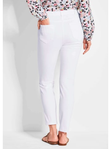 GOLDNER 7/8-Jeanshose Slim Fit Jeans BELLA  mit Dehnbund in weiß