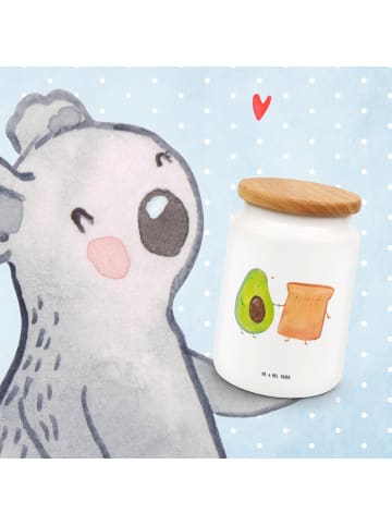 Mr. & Mrs. Panda Teedose Avocado Toast ohne Spruch in Weiß
