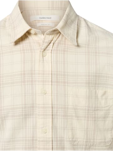 Selected Hemd in vanille taupe - 0001