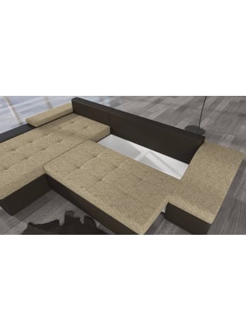 MF Design Onitaro Recamiere Links in Grau -  (L) 200 x (B) 295 x (H) 82 cm