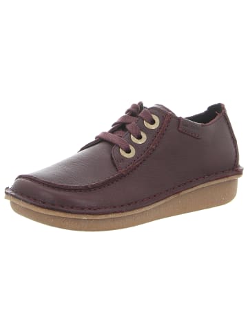 Clarks Sportlicher Schnürschuh in bordeaux