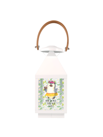 Mr. & Mrs. Panda Laterne Pinguin Kokosnuss mit Spruch in Transparent