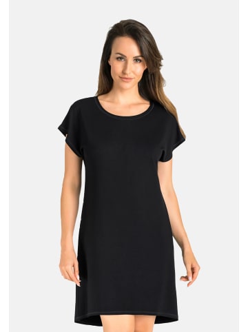 Teyli A-Linien geschnittenes Damen-Nachthemd Luzi in schwarz