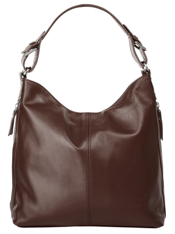 Samantha Look Handtasche echt Leder in braun