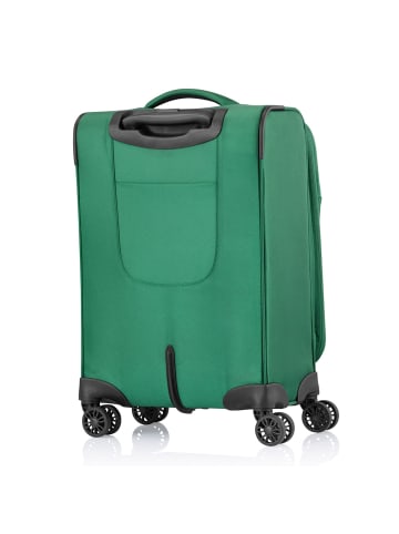 Pack Easy GoUp 4 Rollen Kabinentrolley S 53 cm mit Dehnfalte in grün
