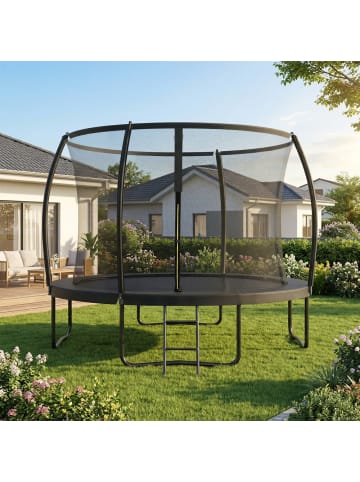 SONGMICS Trampolin Saul in Schwarz - Ø366 cm