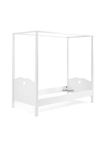 58 aufm Kessel HIMMELBETT Kamila 211x187x96 aus MDF in Weiß