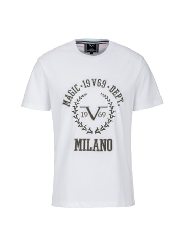 19V69 Italia by Versace Rundhalsshirt Marcello in weiß