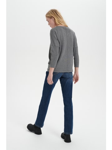 SAINT TROPEZ Strickpullover A2561, Casual fit in Mist Grey Melange