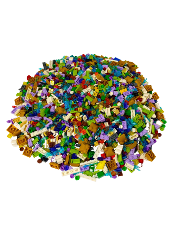 LEGO Kleinteile Mischung Bunt 100 gr. - ab 3 Jahren in multicolored