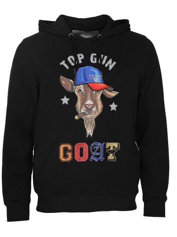 TOP GUN Hoodie TG22026 in black