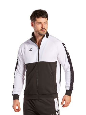 erima Unisex Erwachsene Six Wings Worker Jacke, Trainingsjacke in schwarz/weiss