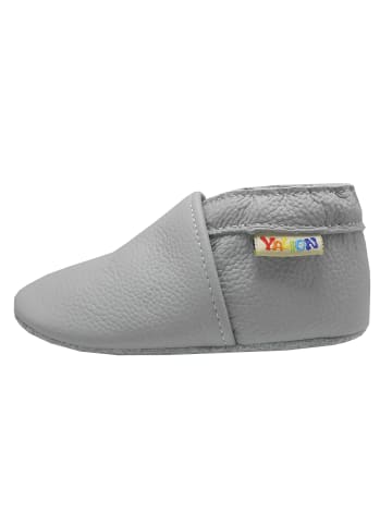 Yalion Baby Krabbelschuhe aus Leder, weiche Lauflernschuhe mit rutschfester Sohle 