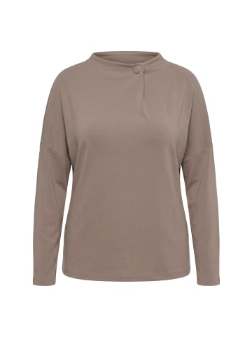 Ulla Popken Sweatshirt in blassbraun