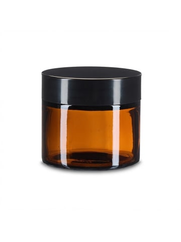 relaxdays 16 x Salbentiegel in Braun/ Schwarz - 60 ml