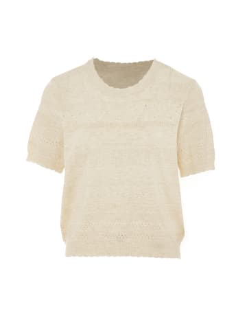 NAEMI Damen Bluse in Wollweiss