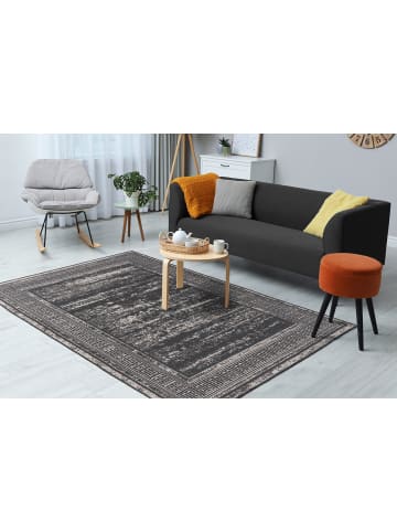 Kayoom Wohnzimmer Teppich – Kurzflorteppich Kalea 325 in grau - rechteckig