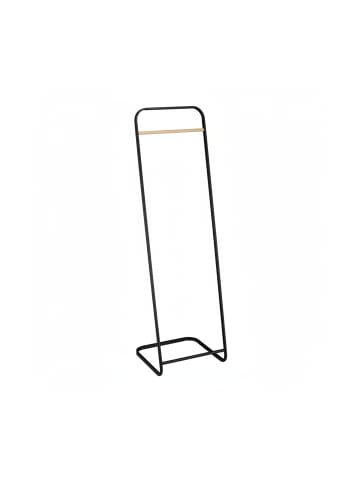 relaxdays Kleiderständer in Schwarz/ Natur - (B)41 x (H)140 x (T)41 cm