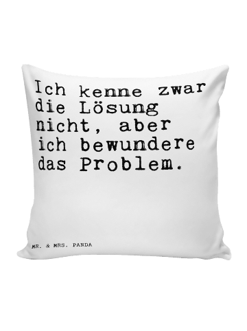 Mr. & Mrs. Panda Kissen Ich kenne zwar die... mit Spruch in Weiß