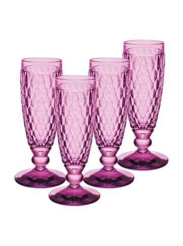 Villeroy & Boch 4er Set Sektgläser Boston Coloured in – 145 ml in Berry