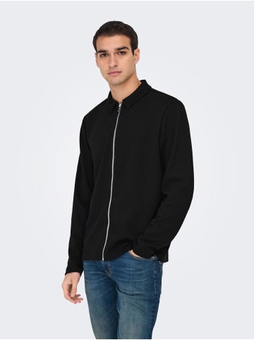 ONLY & SONS Strickjacke in Jet Black