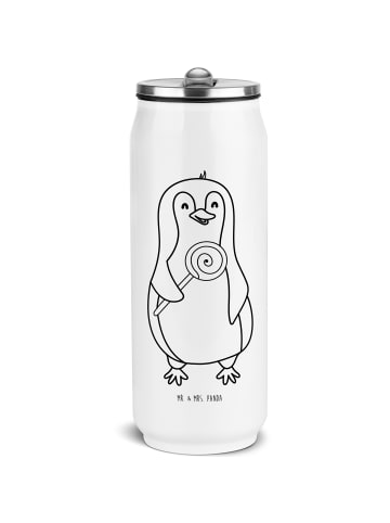 Mr. & Mrs. Panda Wasserflasche Pinguin Lolli ohne Spruch in Weiß