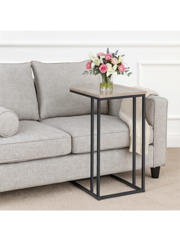 Beistelltisch in Schwarz/ Natur - (B)50 x (H)64 x (T)35 cm