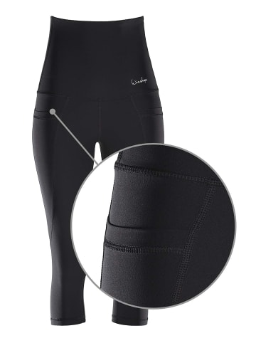 Winshape Functional Power Shape High Waist 3/4-Tights mit drei Taschen HWL214 in schwarz