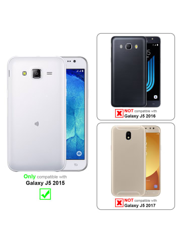 cadorabo Handykette für Samsung Galaxy J5 2015 Hülle in CREME BEIGE