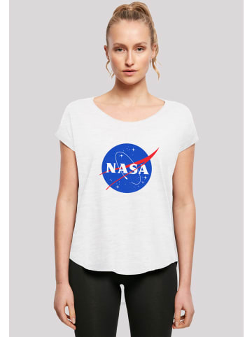F4NT4STIC Long Cut T-Shirt NASA Classic Insignia Logo' in weiß