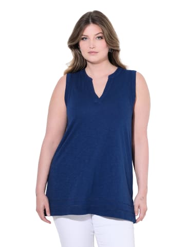 MIAMODA Strick-Top in dunkelblau