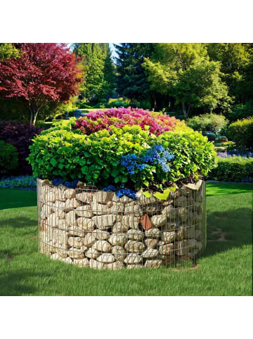 SONGMICS Gabione Patya in Silbern - (H)40 x (D)90 cm