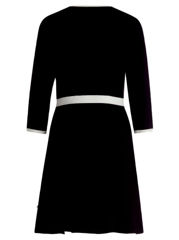 Vera Mont Strickkleid mit Rundhalsausschnitt in Schwarz/Weiß