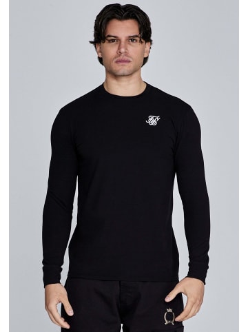 SikSilk Langarmshirt Essentials in Black