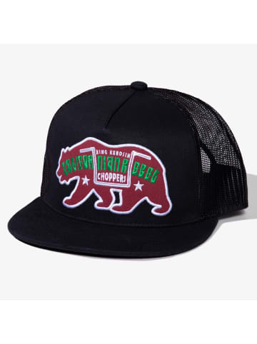 King Kerosin King Kerosin Snapback Mesh Cap Californian Rebel in schwarz